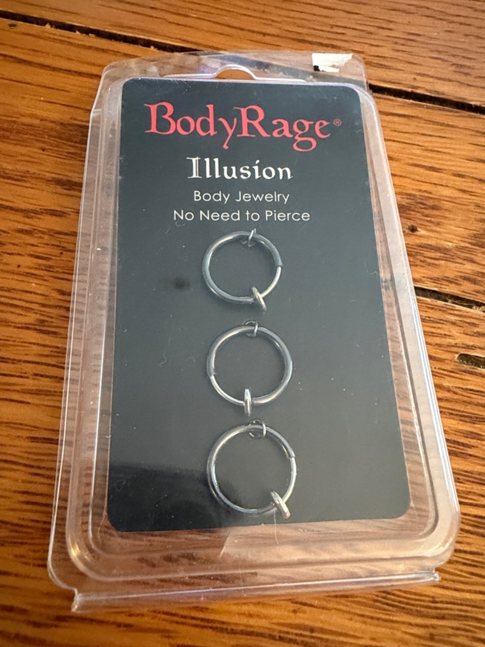 Spencer's Illusion No-Pierce Hoop Body Jewelry in Silver